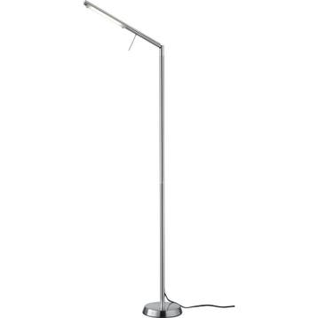 Vloerlamp - Dimbaar - 1-lichts - Mat Nikkel, Huis en Inrichting, Nieuw, Overige fittingen, Ophalen of Verzenden, Metaal