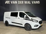 Ford Transit Custom 2.0 TDCI 170pk L2H1 Dubbele Cabine Euro6, Stof, Gebruikt, Wit, Dealer onderhouden