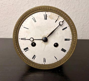 Uurwerk - Antiek Emaille, Messing - 1800-1850 - Klok Empire