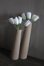 Kunstboeketje Tulpen white 35 cm, Ophalen of Verzenden, Nieuw