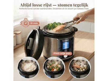 Fornello Rijstkoker XL - Multicooker - 17 programmas -, Verzenden, Zo goed als nieuw
