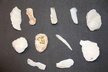 Neolithisch Vuursteen Schrapers, kern.... - 58 mm (Zonder, Verzamelen, Mineralen en Fossielen
