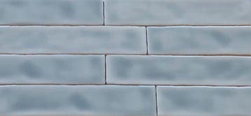 Wandtegel Sartoria Handvorm Azul Lichtblauw Glans 5x25, Nieuw, 20 tot 40 cm, 10 m² of meer, Wandtegels