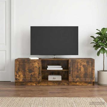vidaXL TV-kast Gerookt eiken 150 x 31 x 47 cm Bewerkt hout, Minder dan 50 cm, Verzenden, Nieuw, Minder dan 100 cm