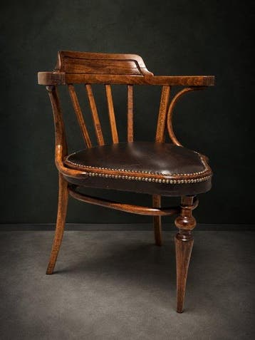 Thonet - Bureaustoel - Hout, Leder - Thonet Wien (?)