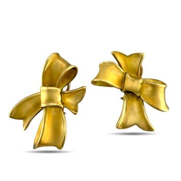 Oorbellen - 18 karaat Geel goud, Exclusieve Angela Cummings, Nieuw