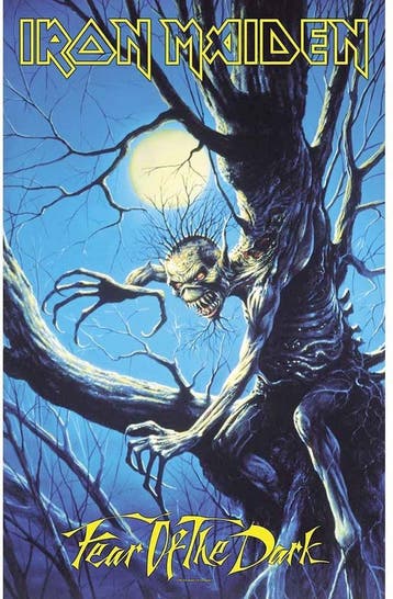 Iron Maiden Fear of the Dark Textielposter off. merchandise, Verzamelen, Ophalen of Verzenden, Nieuw, Poster, Artwork of Schilderij