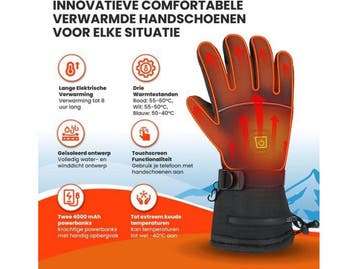 TTD® Verwarmde Handschoenen XL - Oplaadbare Wanten - 3, Kleding | Heren, Verzenden, Nieuw