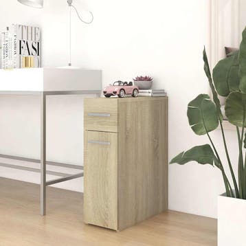 vidaXL Apothekerskast 20x45,5x60 cm bewerkt hout sonoma, Huis en Inrichting, Kasten | Overige, Verzenden, Nieuw