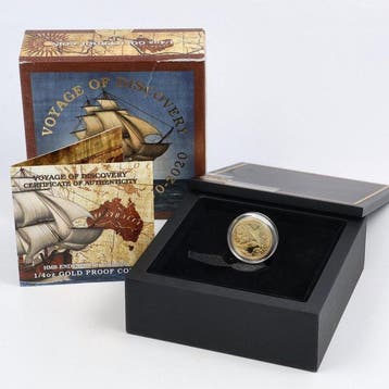 Australië. 25 Dollars 2020 - Voyage of Discovery ¼ Oz