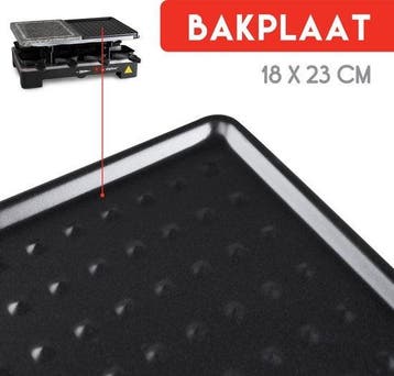 2dekans | alpina Gourmetstel Bakplaat - 8 Personen - Incl., Ophalen of Verzenden, Zo goed als nieuw