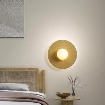 Scandinavische Houten Wandlamp LED Bedlampje, Verzenden