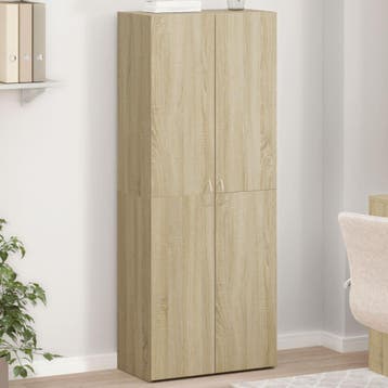 vidaXL Archiefkast 60x32x153 cm bewerkt hout sonoma, Huis en Inrichting, Kasten | Roldeurkasten en Archiefkasten, Verzenden, Nieuw