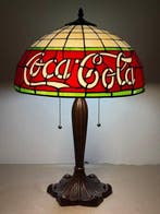 XXL Tiffany stijl tafellamp VINTAGE COLA GLOW lamp met 2