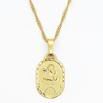 Ketting met hanger - 18 karaat Geel goud