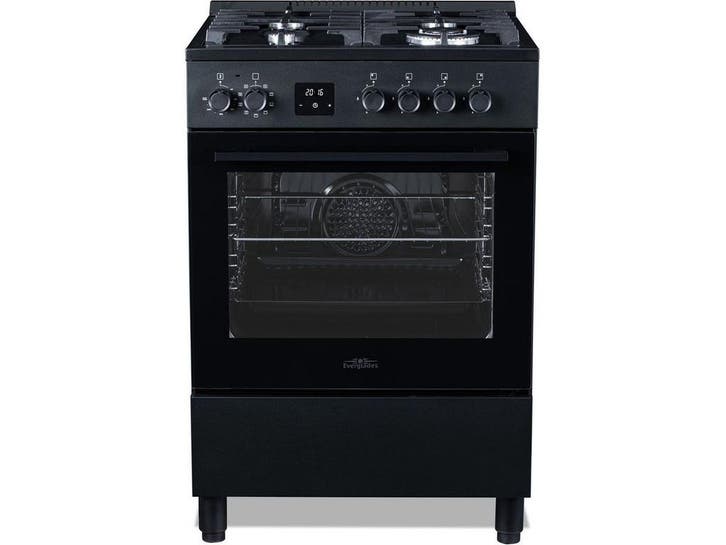 Everglades EVCK6050 Pro - Gasfornuis - 60CM - Digitale Timer, Witgoed en Apparatuur, Fornuizen, Zo goed als nieuw, Verzenden