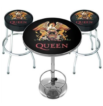 Queen Classic Crest Bar Set - Statafel + 2 Barkrukken, Ophalen, Gebruikt