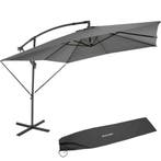 Parasol Apollon met slinger 2,5 x 2,5 m - lichtgrijs, Tuin en Terras, Zonneschermen, Verzenden, Nieuw
