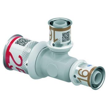 Uponor S-Press Plus PPSU perskoppeling Ø25x16x16 T-stuk, Verzenden, Nieuw