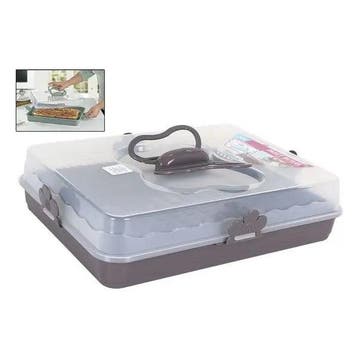 Pastry & Pie taart drager 37 cm rechthoek beige, Ophalen of Verzenden, Nieuw