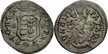 Rdr Ungarn Maria Theresia Denar 1753 K-b Kremnitz Madonna..., Verzenden