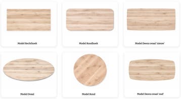 MAATWERK eiken tafelbladen bureaublad | Tafels | Deens ovaal, Ophalen of Verzenden, Nieuw, Eikenhout