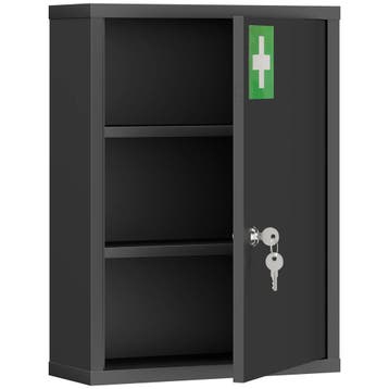 Medisch Kastje Voor Wandmontage Met Slot, 3-laags Stalen Wan, Verzenden, Nieuw