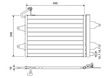 Airco condensor o.a: Seat, Skoda, Cordoba (6L2), Ophalen of Verzenden, Nieuw, Skoda
