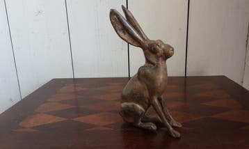 P. Chenet - Beeld, Konijn - 14.5 cm - Brons