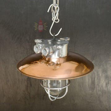 Plafondlamp - Metaal, Emaille
