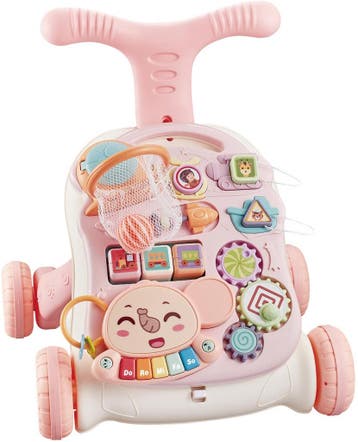 Eco Toys Study Desk Walker Pink Loopwagen, Verzenden, Nieuw