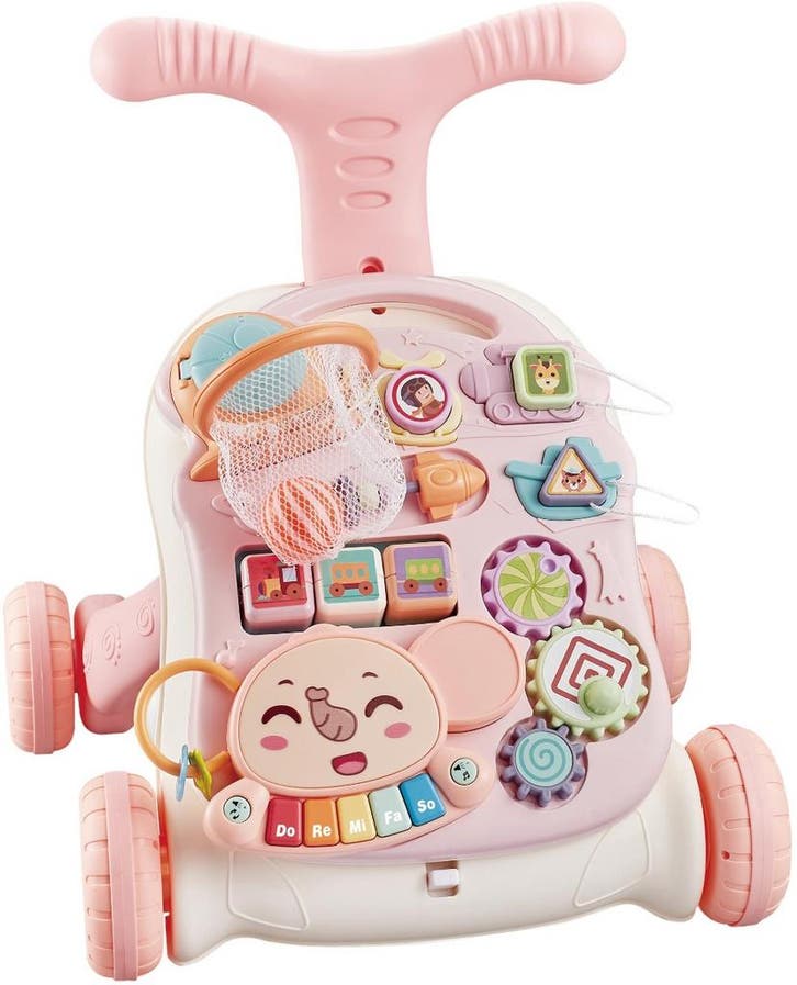 Eco Toys Study Desk Walker Pink Loopwagen, Kinderen en Baby's, Speelgoed | Buiten | Voertuigen en Loopfietsen, Nieuw, Verzenden