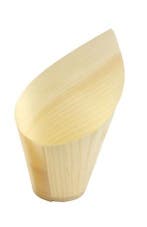 Beker hout schuin 11cl. (FSC®) ø36 x h110/50mm (doos 40), Verzenden, Nieuw in verpakking