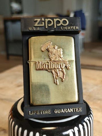 Zippo - Marlboro cowboy - Zakaansteker - Messing, Nieuw