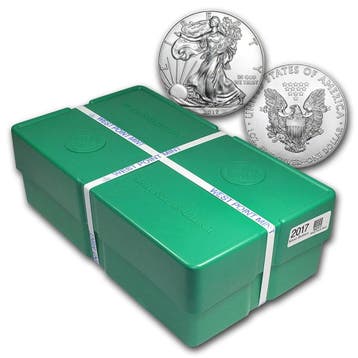 American Eagle 2017 - Monsterbox geseald, Postzegels en Munten, Munten | Amerika, Verzenden, Midden-Amerika, Losse munt, Zilver