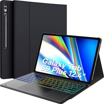 Samsung Tablet Cover met Toetsenbord | Laatste Stuk!, Ophalen of Verzenden, Zo goed als nieuw, Samsung Galaxy Tab S9 Plus, Earto