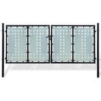 vidaXL Zwarte enkele deur schuttingpoort 300x125 cm, Verzenden, Nieuw