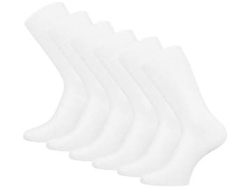 6 paar SQOTTON® Katoenen sokken - Naadloos - Wit, Verzenden, Nieuw