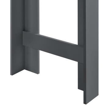 Bartafel met 3 planken 110x50x103 cm donkergrijs, Huis en Inrichting, Verzenden, Nieuw