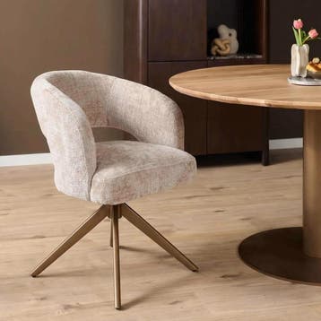 Eetkamerstoel Demi - Clay / Zand | Starfurn, Ophalen of Verzenden, Nieuw