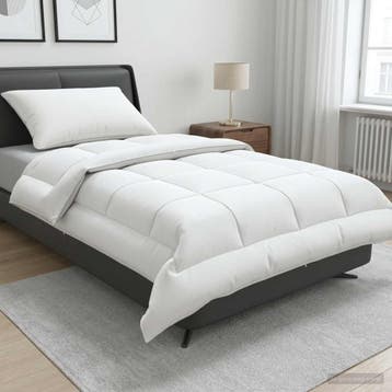 vidaXL Dekbed en Kussen Set 2 st 135x200 cm Zomer 200 GSM, Verzenden, Nieuw, Wit