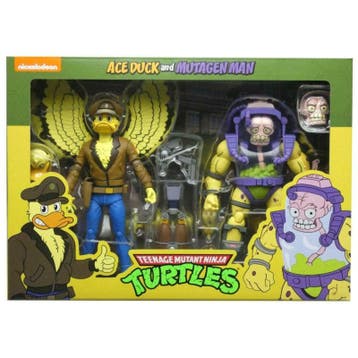 Teenage Mutant Ninja Turtles 2-Pack Ace Duck & Mutagen Man, Verzenden, Zo goed als nieuw