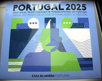 3,88 Euro,munten set 1 Cent-2 Euro 2025 Portugal Republik, Postzegels en Munten, Verzenden