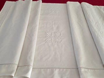 Laken met monogram RB - Laken - 280 cm - 200 cm