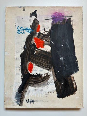 Victor Hasch (1945-2012) - Composition abstraite, Antiek en Kunst