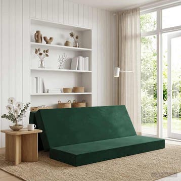 vidaXL Vouwbare Bankbed 180 x 67 x 45 cm Donkergroen, Verzenden, Nieuw