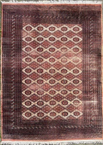 Vintage Pakistan - gereinigd - handgeknoopt - wol - Tapijt -, Huis en Inrichting, Nieuw