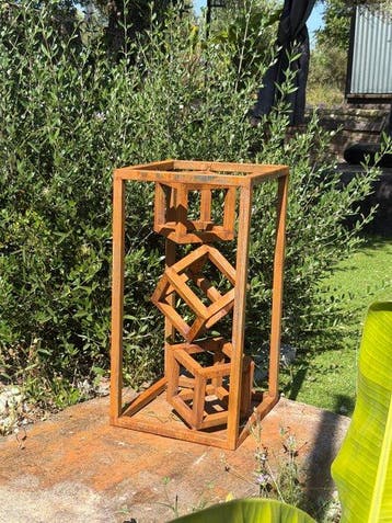 Ana Lucia B.M - Sculpture Corten - XL - No Reserve