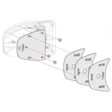 Fiamma Kit Spacer Safe Door >2017 Zwart, Nieuw