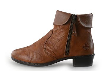 Rieker Enkellaarzen in maat 40 Cognac, Kleding | Dames, Schoenen, Overige kleuren, Verzenden, Lage of Enkellaarzen, Zo goed als nieuw